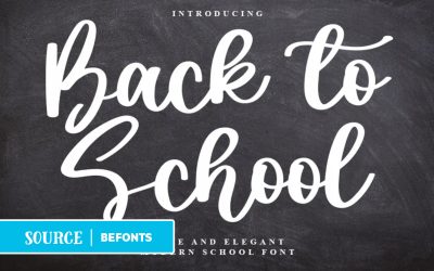 Back To School Font